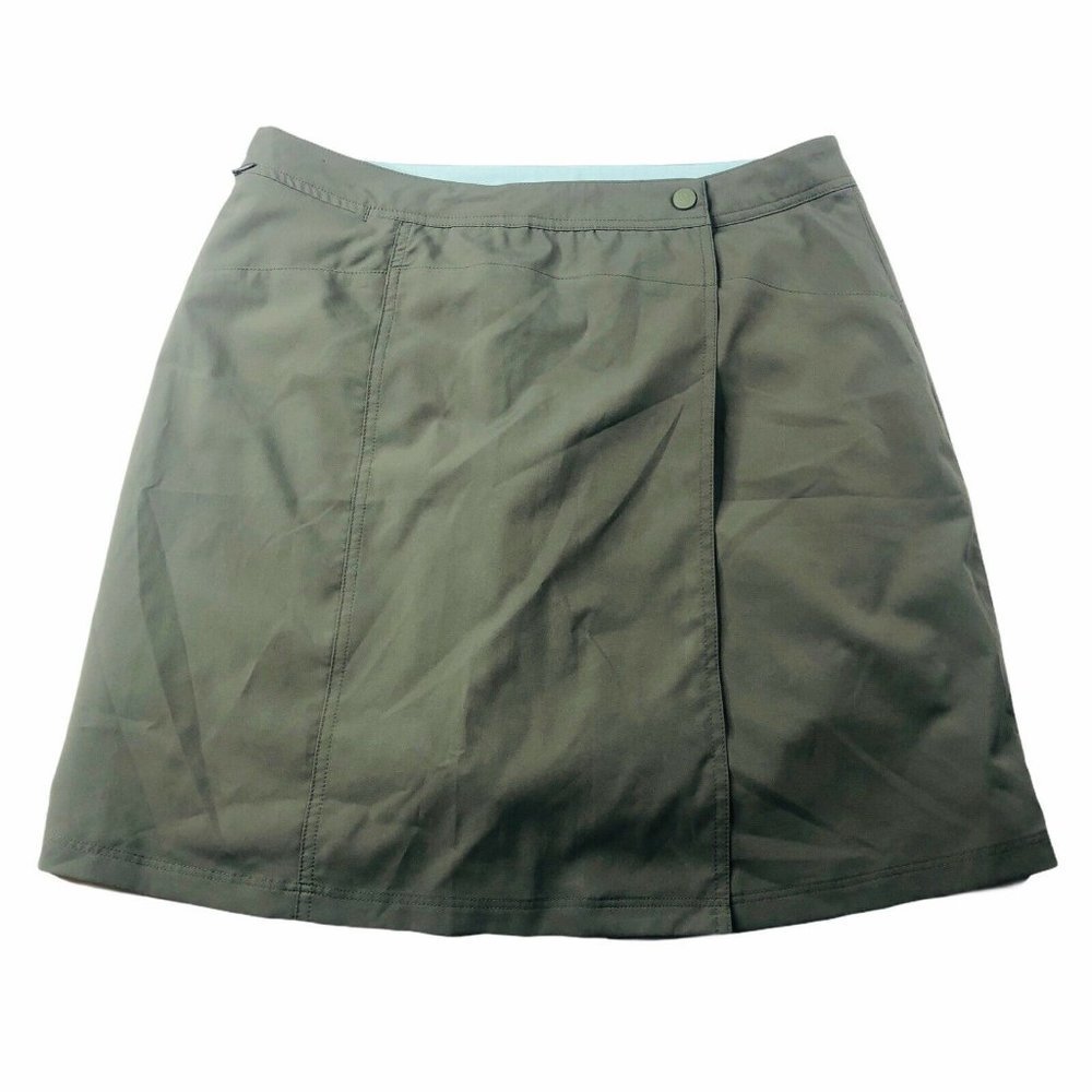 REI Redrock Wrap Skort Nylon UPF 30 Olive Green
